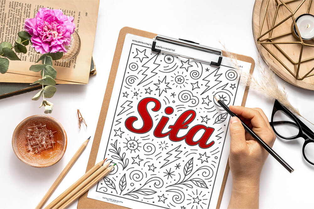 Bonus - Kolorowanki na spokój i ukojenie